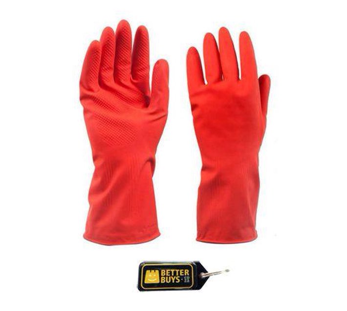 Someone’s in a Makro Rubber Household Cleaning Gloves Red Large