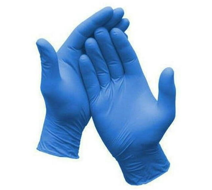 GC CORP BLUELARGE Nitrile Safety Gloves (Pack of 100) Makro