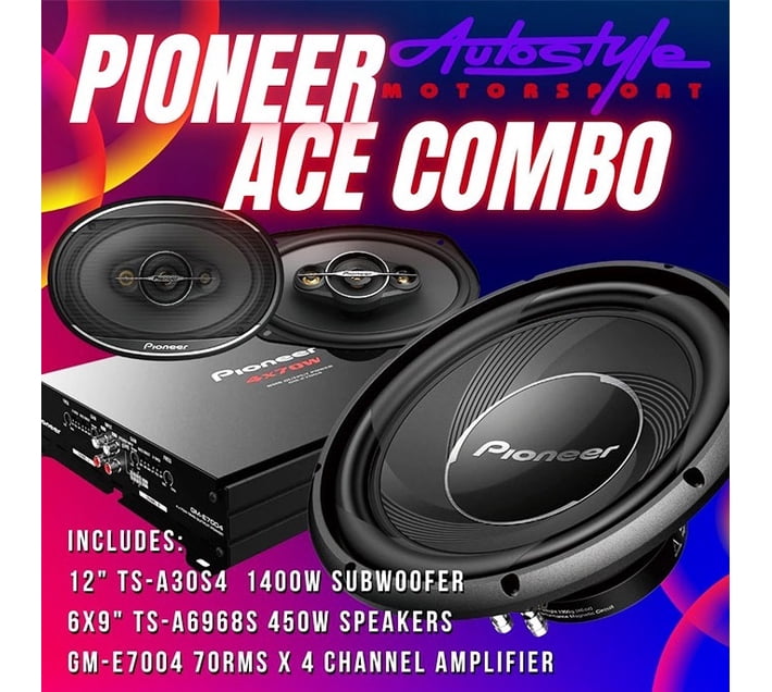 Buy Pioneer Ace Audio Combo – 450w 6×9″ Speakers, 70w rms 4channel