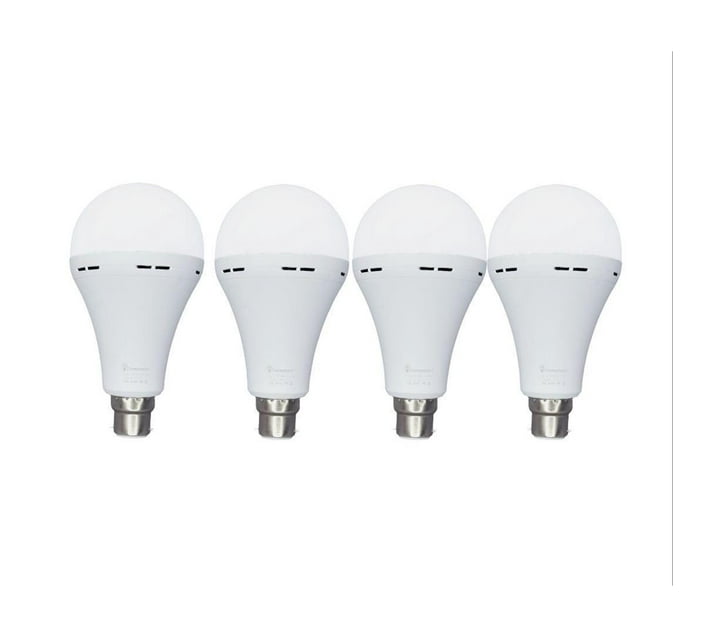 Someone’s in a Makro 4 Pack 15W Rechargeable Bulbs Auto On with Battery