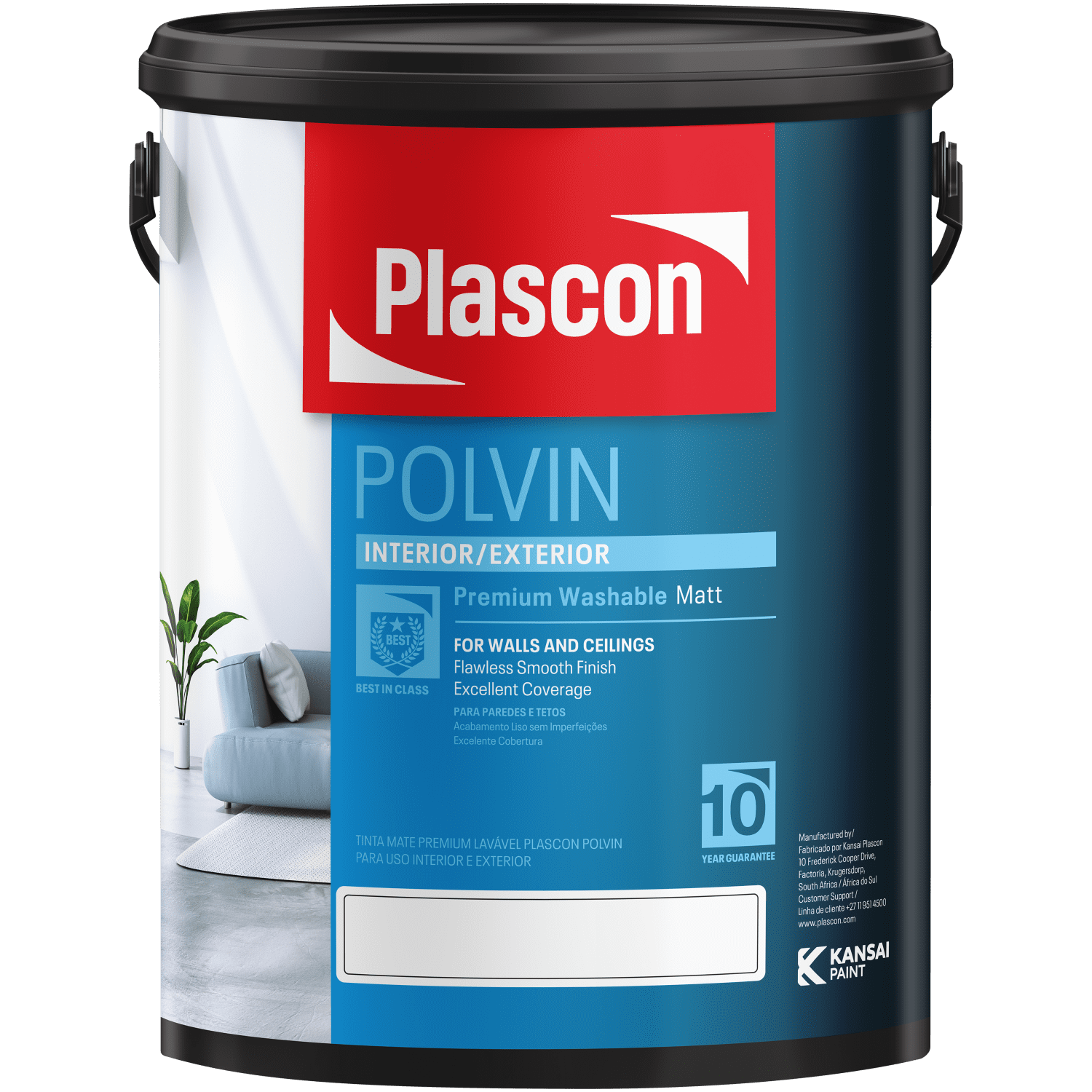 Plascon Polvin Pastel Tint Base Paint 5 L Builders | Paint For Sale