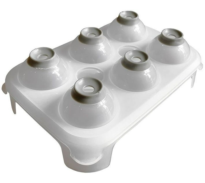 Jumbo Ice Ball Tray For Easy Ice Removal With Transparent Design