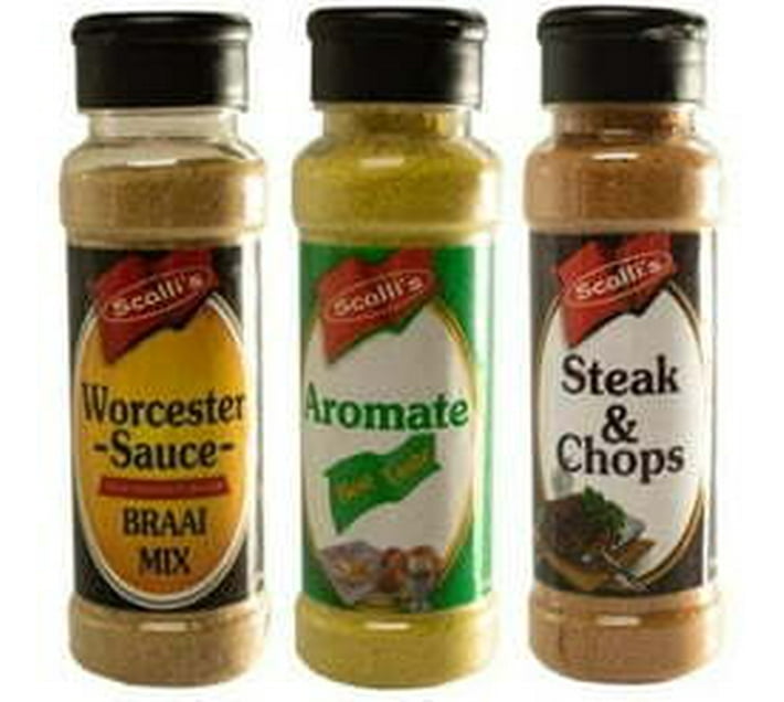 Scalli's Scalli`s 3 Pack 200ml Worcester sauce Spice, 200ml Aromate