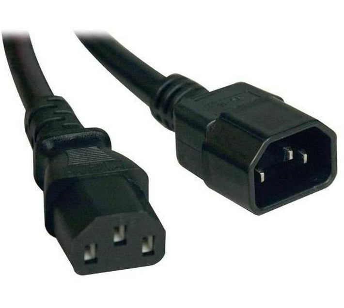 generic XF0524 Three Pin Plug (Black) Makro