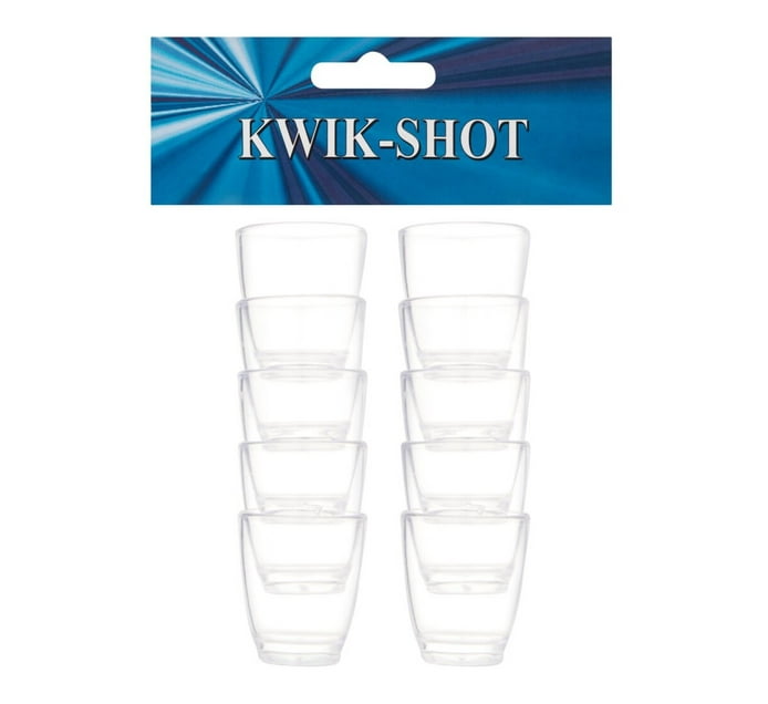 Someone’s in a Makro Kwik Shot 10Pack Clear Shooter Glasses Mood