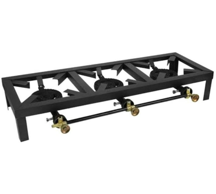 Generic TA04 Aluminium Manual Gas Stove (3 Burners) Makro