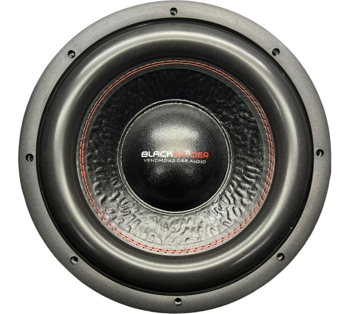 BlackSpider Goliath Subwoofer Rear Deck Mounted Round Car Speaker Makro