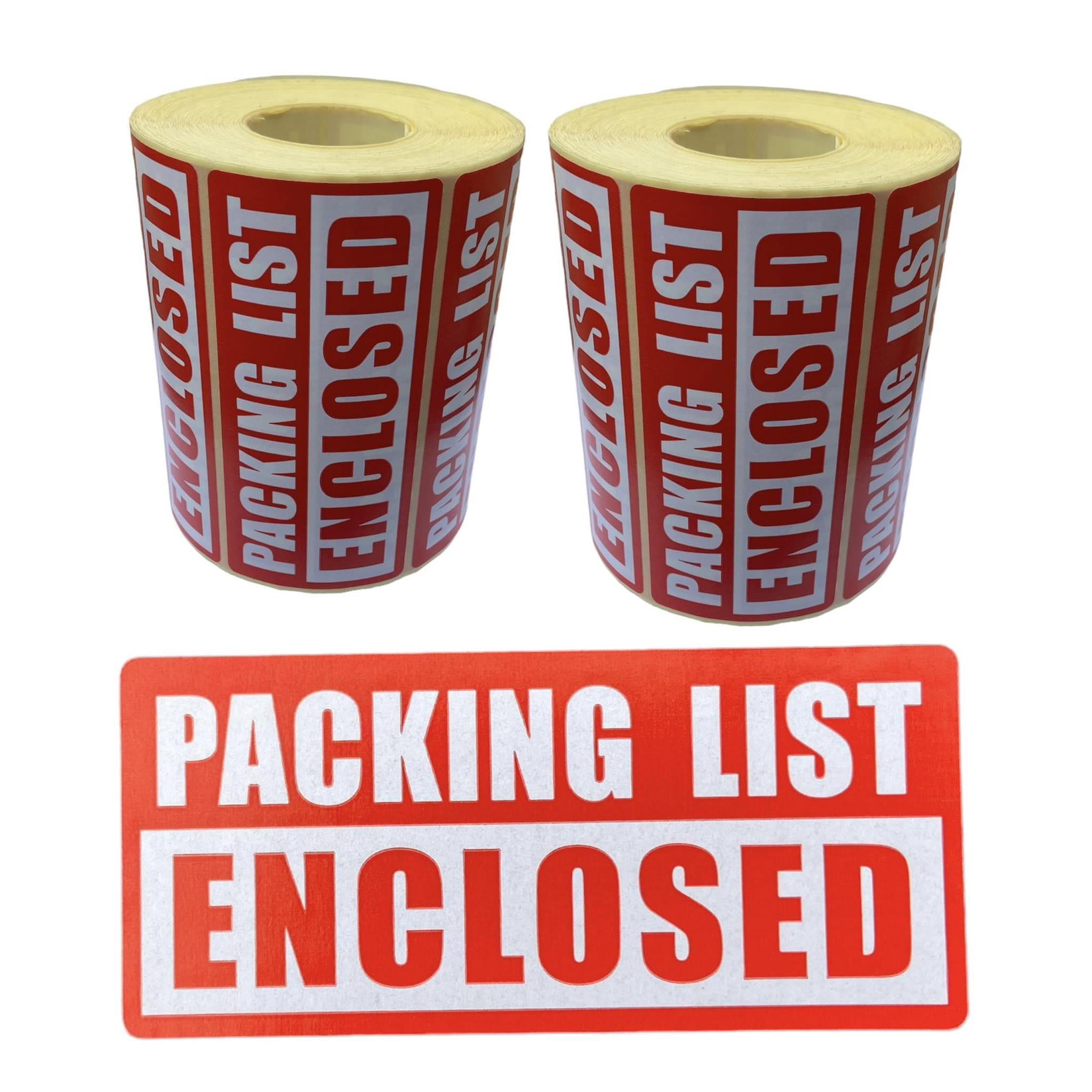 Permanent Adhesive Labels 500 Pack 2x3-inch Packing List Enclosed ...