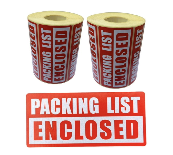 PACKING LIST ENCLOSED ROLL LABEL ( 125MM x 55mm ) 2000 SELF ADHESIVE LABELS. Makro