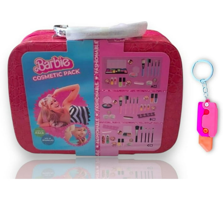 lilhe DIY Pretend Play Makeup Cosmetics Kit Girl's Gift Set With Bag