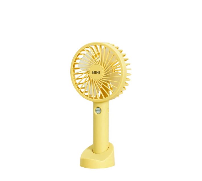 Portable Mini Handheld Fan with Rechargeable Battery and Fan Stand Makro