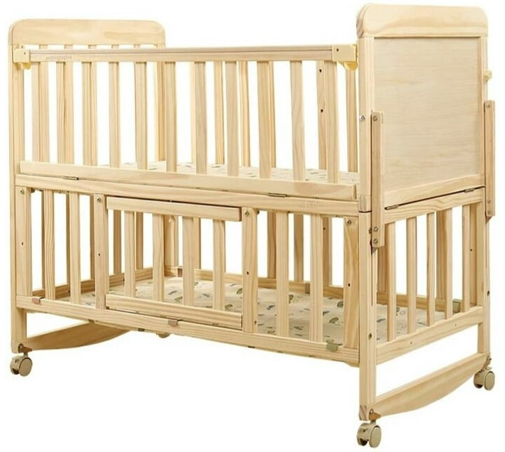 PSM PSM0001 Convertible Crib Crib (Wood, Brown) Makro