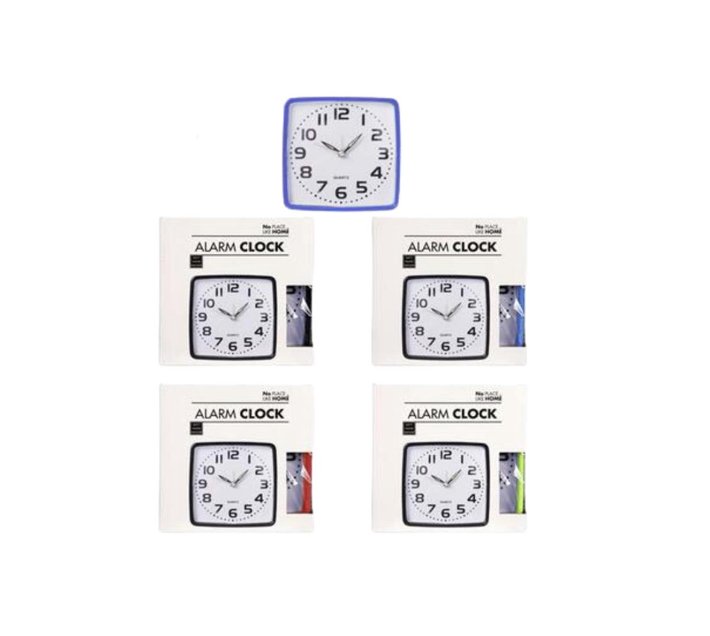 Someone’s in a Makro Quartz Plastic Square Alarm Clock 12cm Assorted