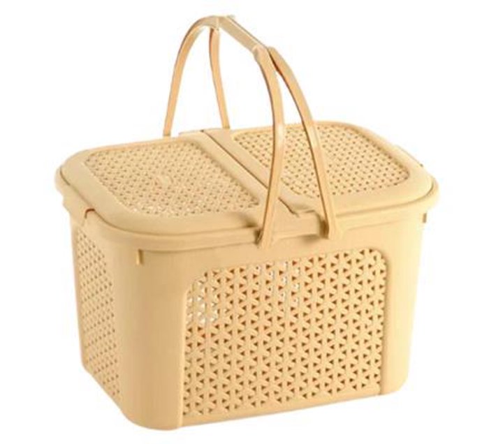 Maximo Rattan Picnic Basket 28lt Makro