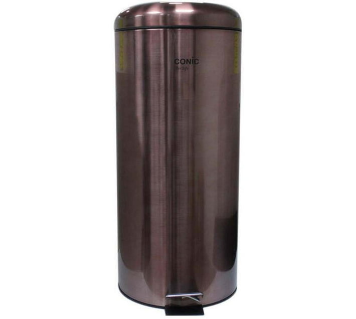 Conic NA Stainless Steel Dustbin (Gold) Makro