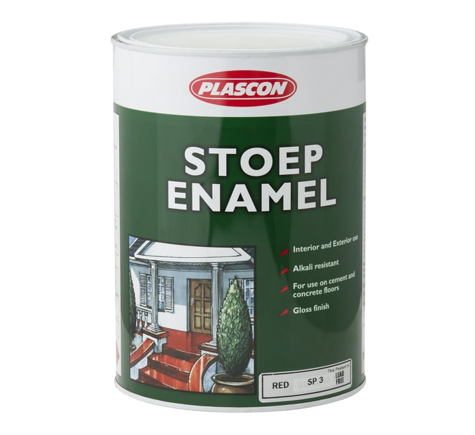 Plascon 5 l Stoep Enamel Red Makro