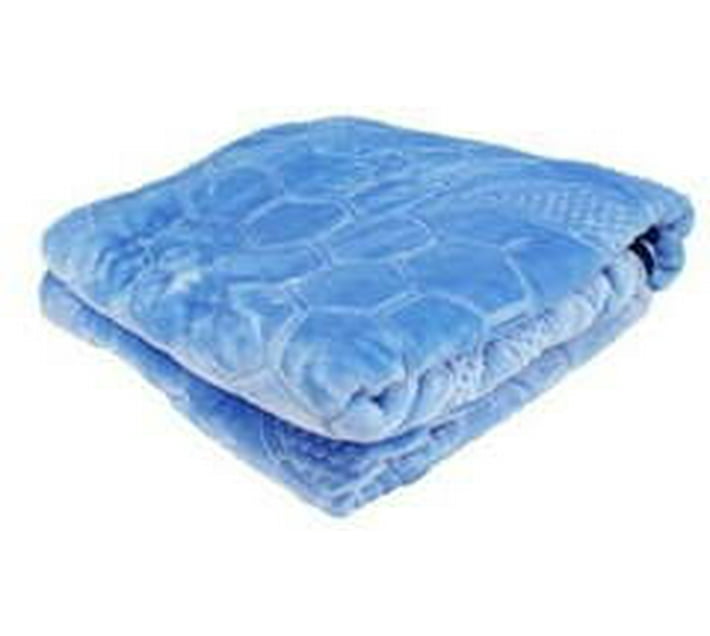 FH Printed Crib Mink Blanket for Mild Winter (Polyester, Blue) Makro