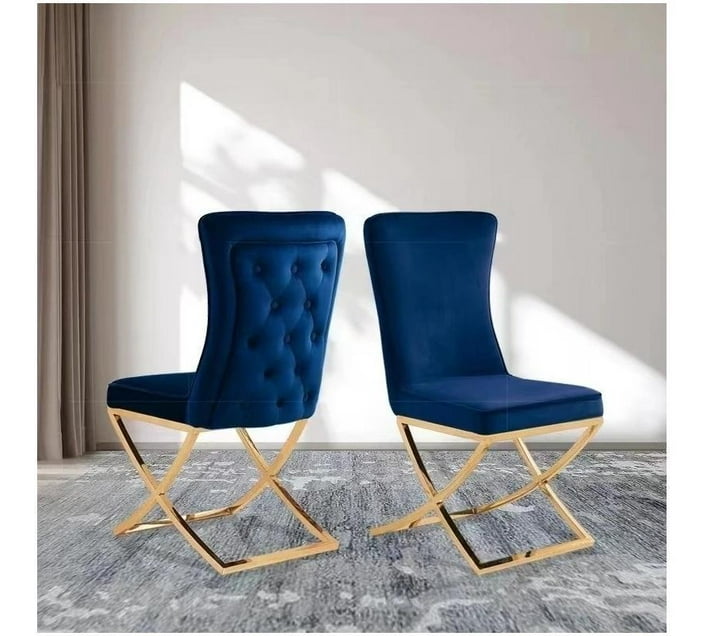 Designer Concepts Daniela Chair Blue Foam Living Room Chair (Finish