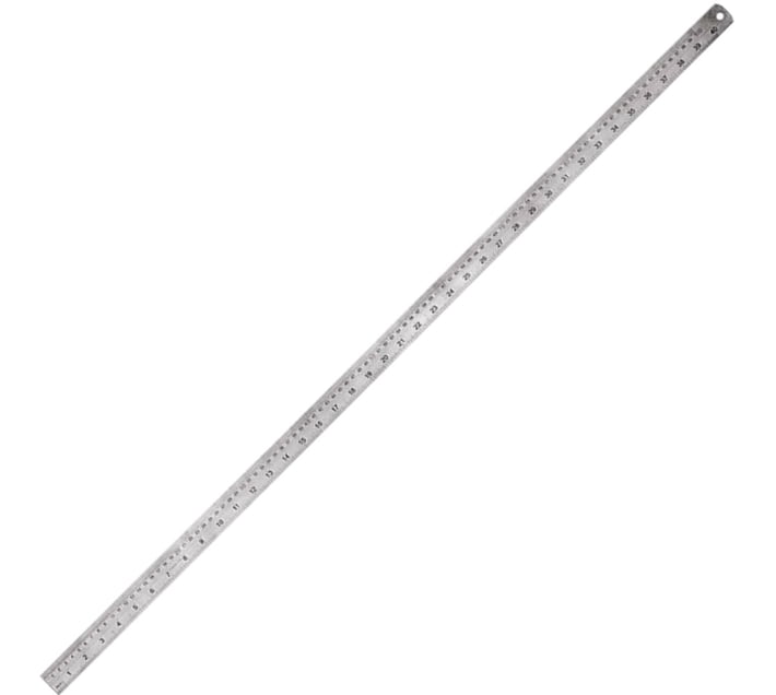 Buy Treeline 100cm Steel Ruler Ruler (Silver) in Bulk | Makro Business
