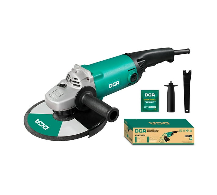 Someone’s in a Makro 2200W 230mm Angle Grinder ASM03230 Mood