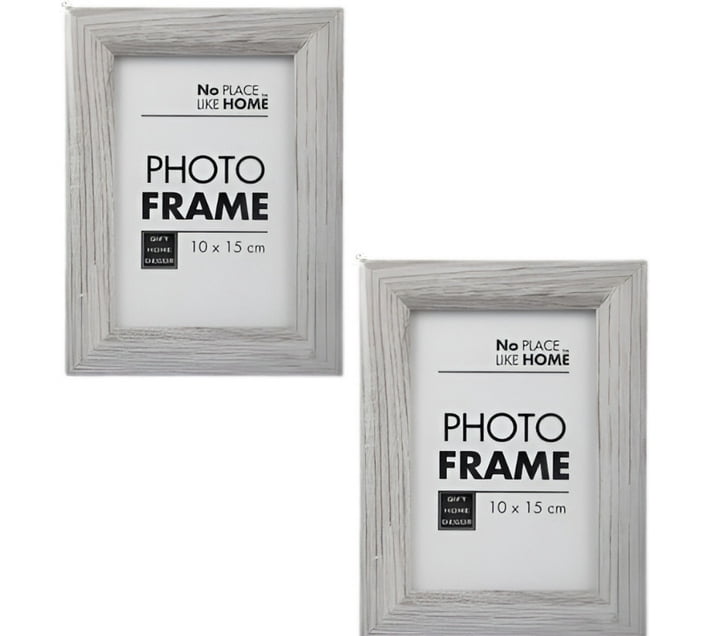 AZ Décor Wood Wall Photo Frame (Grey, 1 Photo(s), 10x15) Makro