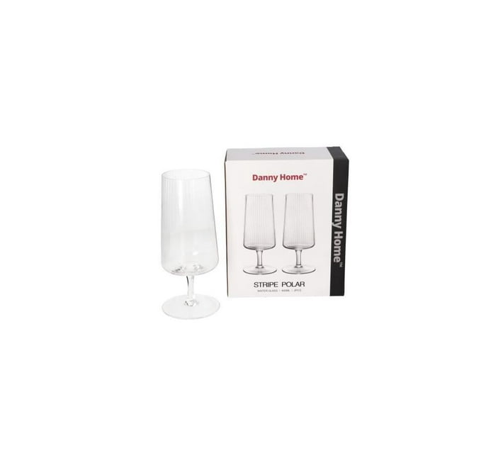 Someone’s in a Makro Clear Crystal Glass Stripe Polar Water/ Wine Glasses 2Pcs 175Cm 400Ml Mood