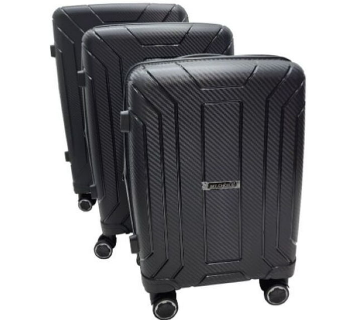 INV 224 Cabin & Checkin Set 4 Wheels 10 inch (Black) Makro