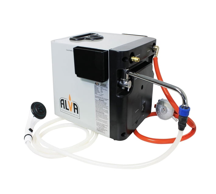ALVA - MINI PORTABLE GAS WATER HEATER (CAMPING, 4X4ING, FISHING) | Makro