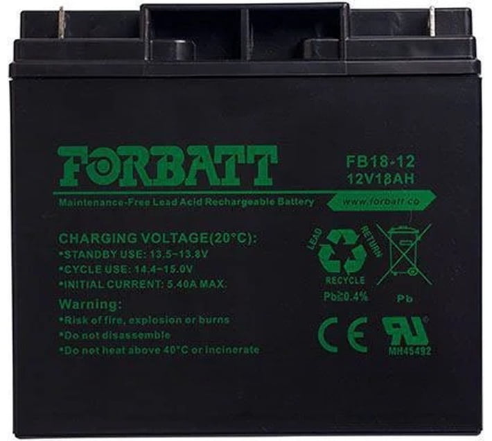 Buy Forbatt 12V 18Ah Lead-Acid Battery () in Bulk | Makro Business