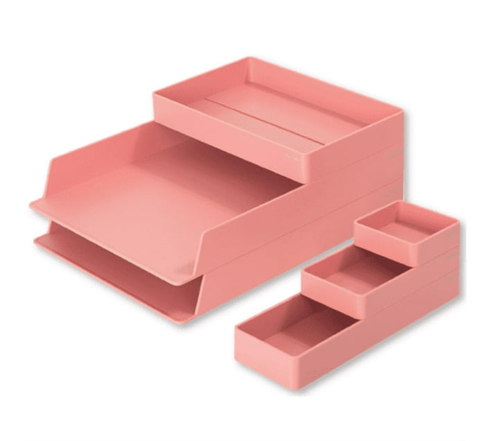 Someone’s in a Makro DELI NuSign Desk Organiser NS001 Pink Mood