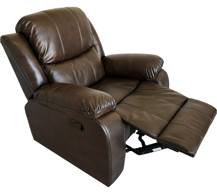 Elegancy Lounge Recliner Chair Air Leather Leatherette Living Room Chair Finish Colour Brown DIY Do it yourself