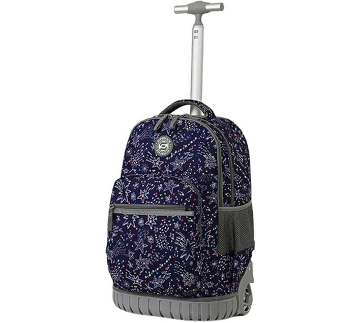 Buy New Kings School Trolley Backpack Blue Star Backpack (Blue) in Bulk ...