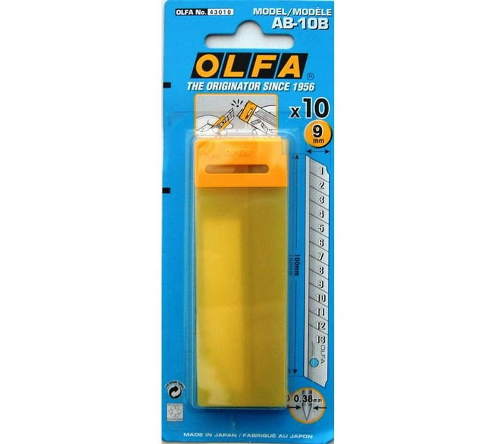 Olfa Blades Ab10b 10/Pack 9mm Makro