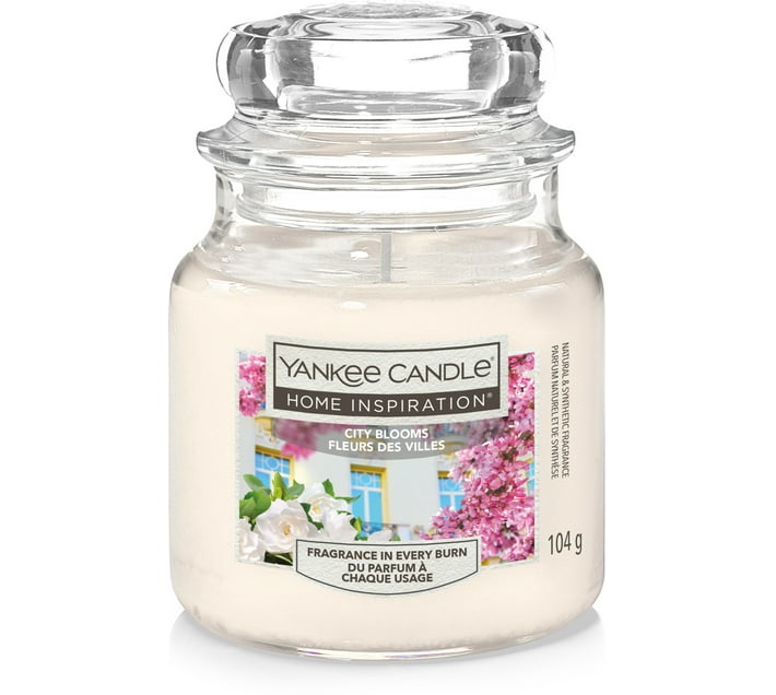 Yankee Candle Home Inspiration Small Jar City Blooms (White, Pack of 1