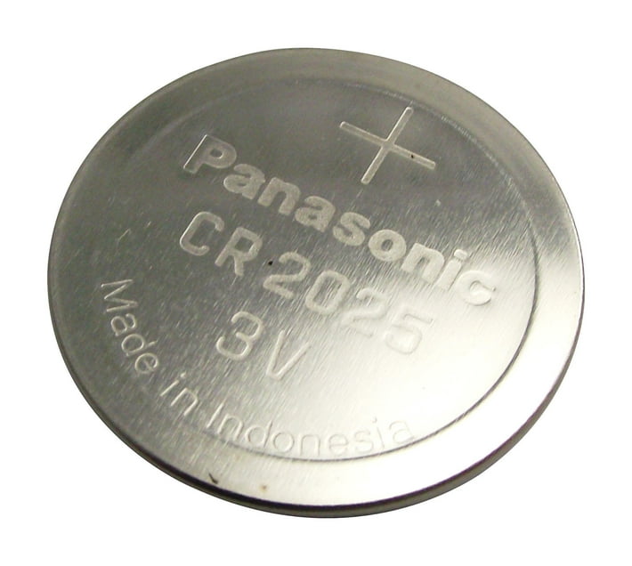 Panasonic (CR2025/BN) Lithium Button Battery, CR2025, 3V, 20mm