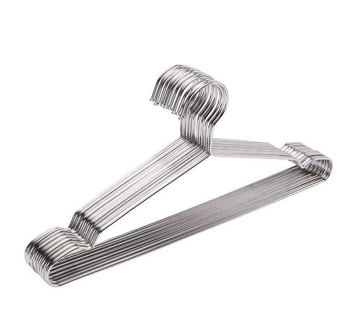 20 x 32cm Kids` Stainless Steel Hangers Makro