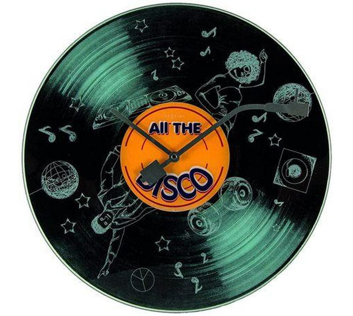 Someone’s in a Makro NeXtime 43cm Silent Movement Glass Round Wall