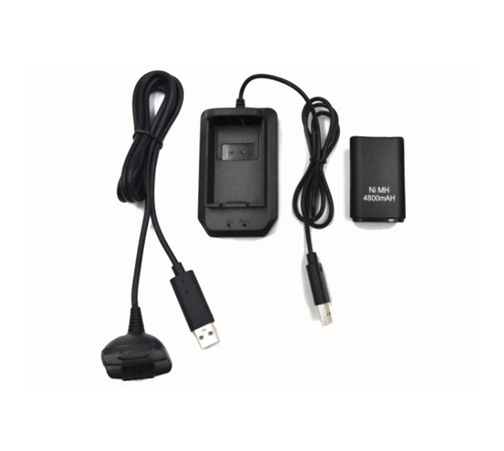Xbox 360 Play Charge Kit Black Makro
