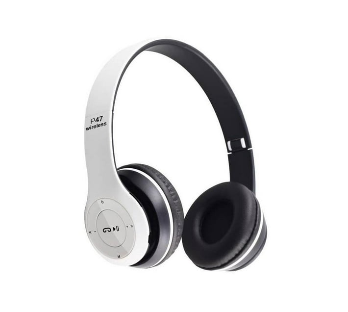 Someone’s in a Makro P47 Wireless Bluetooth Headphones - White Mood