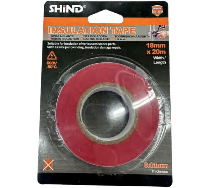 Shind PVC Electrical Tape , 20 m x 0.18 cm Makro
