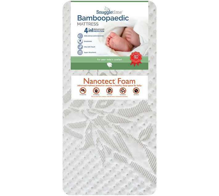 Snuggletime NANOTECT Bamboopaedic Size Large Cot Standard Crib Large