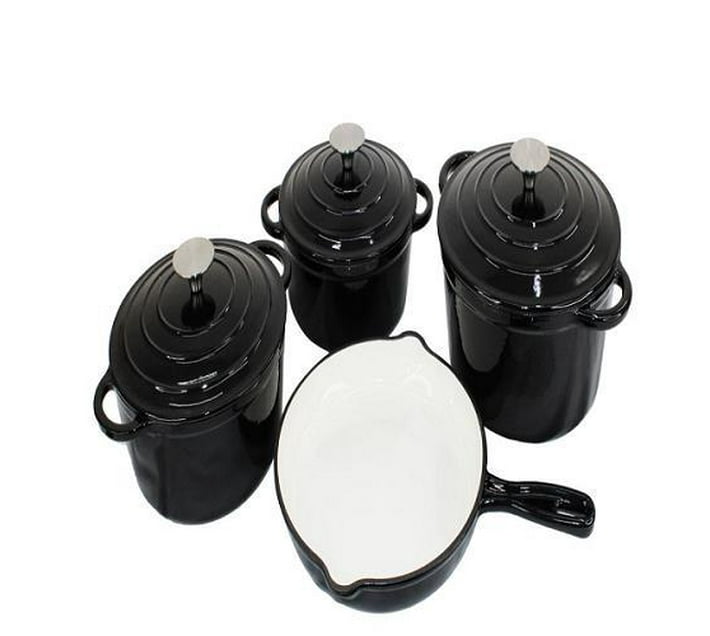 Someone’s in a Makro 7 Piece Cast Iron Cookware/Pots - Black Mood