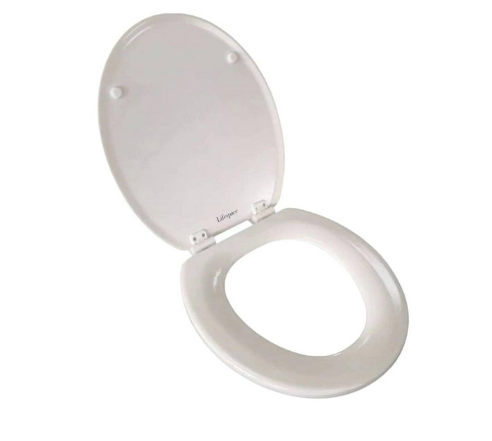 Lifespace Leading Design Premium Wood Toilet Seat - Econo White | Makro