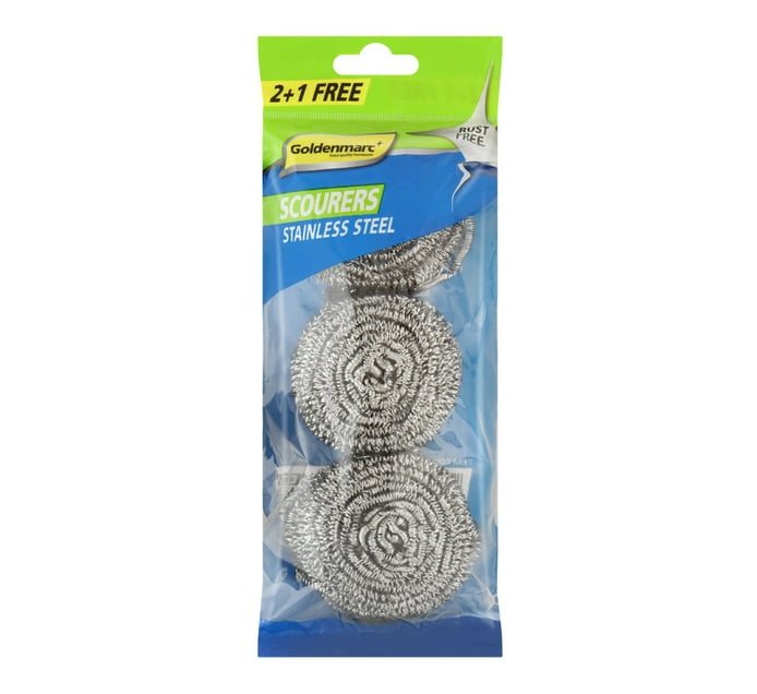 Goldenmarc Stainless Steel Spiral Scourers 3-Pack | Makro