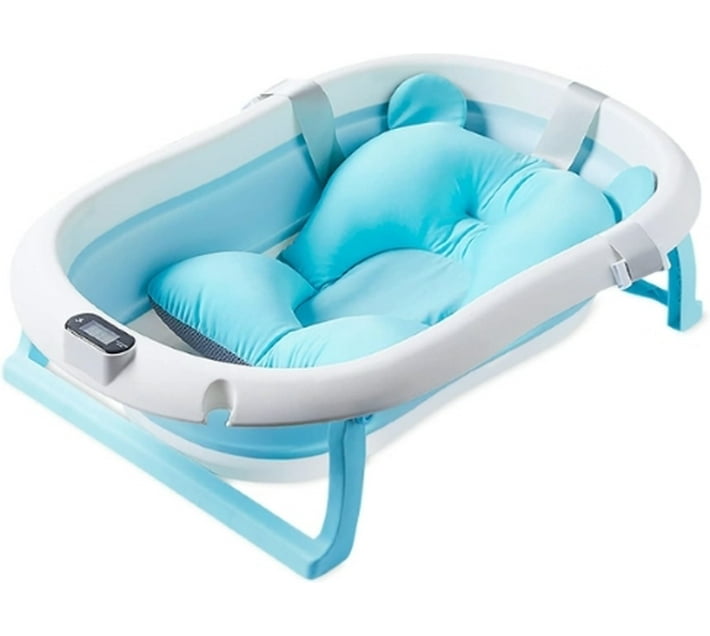 Phronex Foldable Baby Bathtub with Temperature Sensing,Collapsible Bath