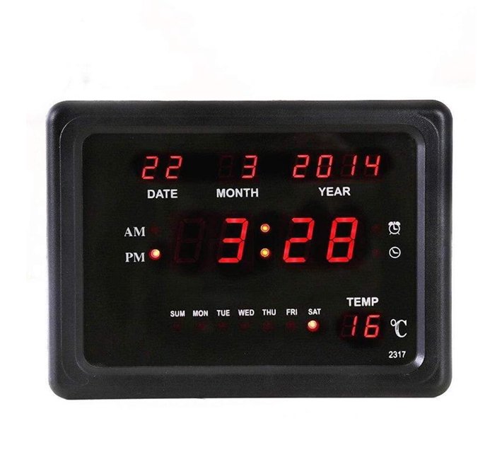 LED Numbered Alarm Clock LEDNUMCLOCK Makro
