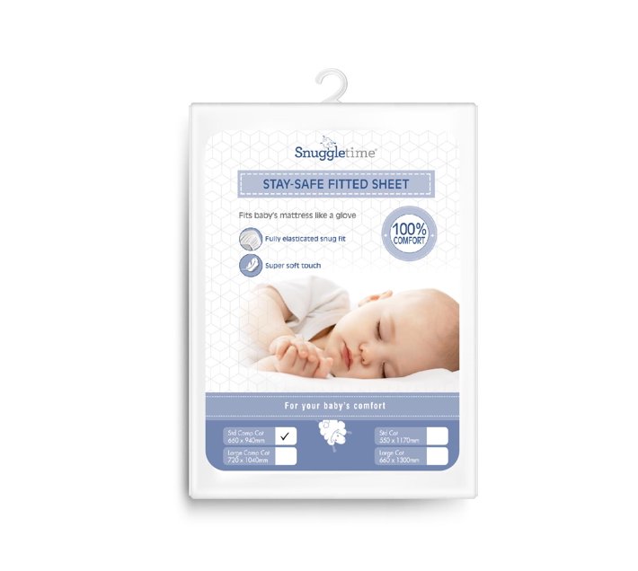 Someone’s in a Makro Snuggletime Stay Safe Fitted Sheet Standard Camp