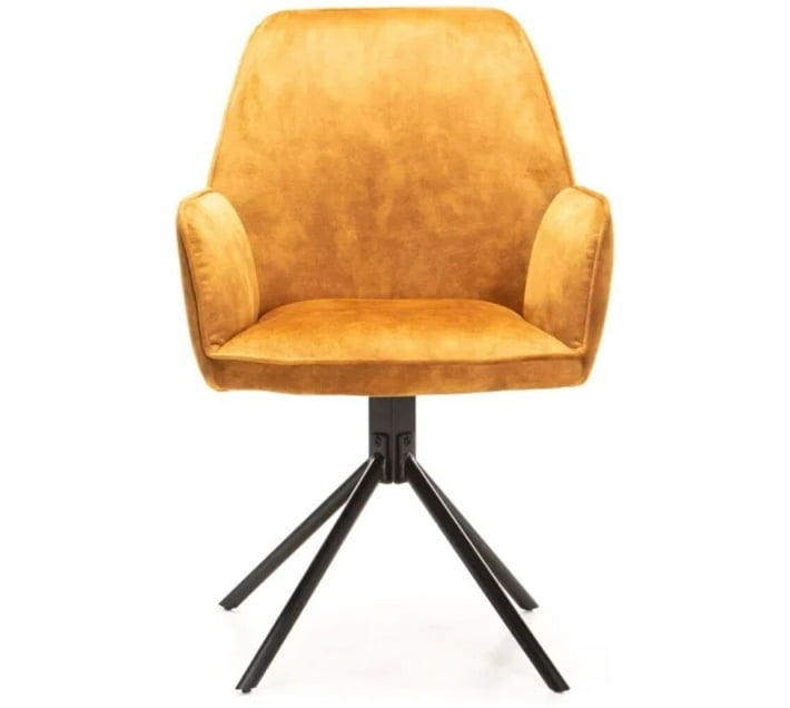 VIVIDITTO Metal Dining Chair (Set of 1, Finish Colour DINNY DELUXE