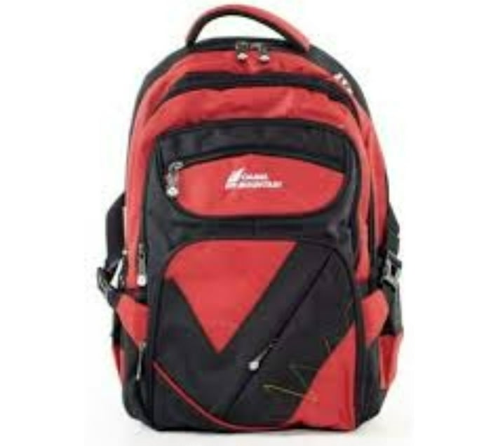 Camel Mountain School Back bag Black Red 30 l Laptop Backpack Red Black Makro