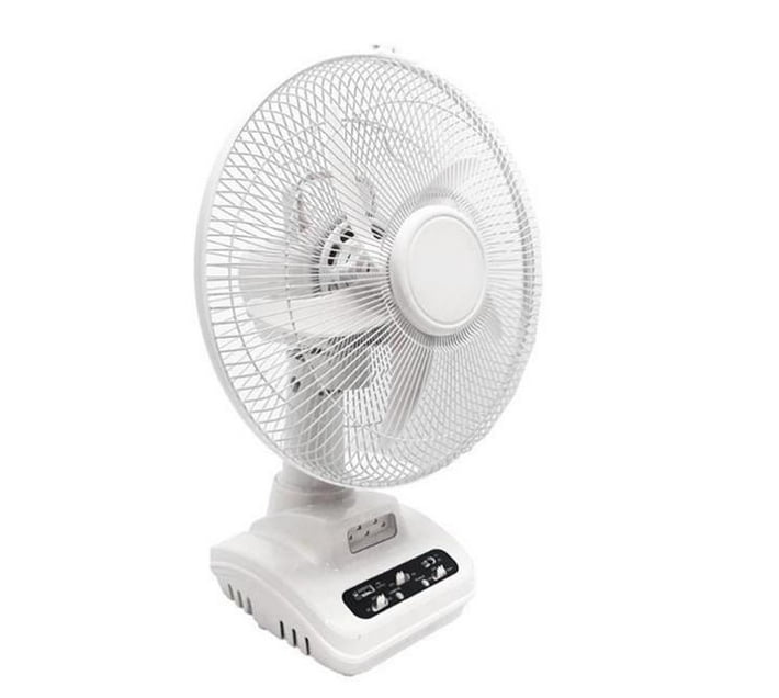 Someone’s in a Makro 12" Rechargeable Oscillating Desk Fan With AC/DC